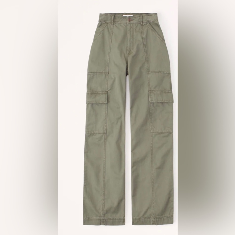 Abercrombie Relaxed Utility Pants. Size 27 Regular. Green. Worn 4x